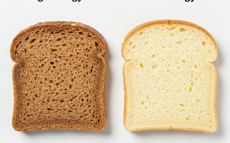 होल व्हीट ब्रेड बनाम व्हाइट ब्रेड: ऊर्जा का दृष्टिकोण (Whole Wheat Bread vs. White Bread: The Energy Angle)