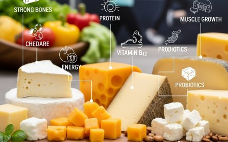 चीज़ के प्रकार और उनके स्वास्थ्य लाभ (Cheese Varieties and Their Health Benefits)