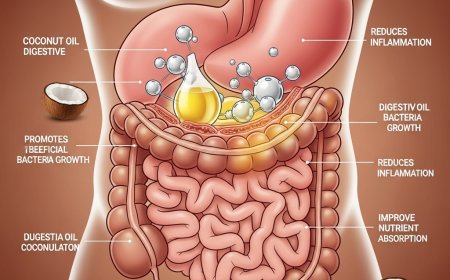 पाचन तंत्र के लिए नारियल तेल का उपयोग कैसे करें (How to Use Coconut Oil for Digestive Health)