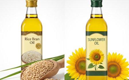राइस ब्रान ऑयल बनाम सनफ्लावर ऑयल – कौन बेहतर है? (Rice Bran Oil vs. Sunflower Oil – Which Is Better?)