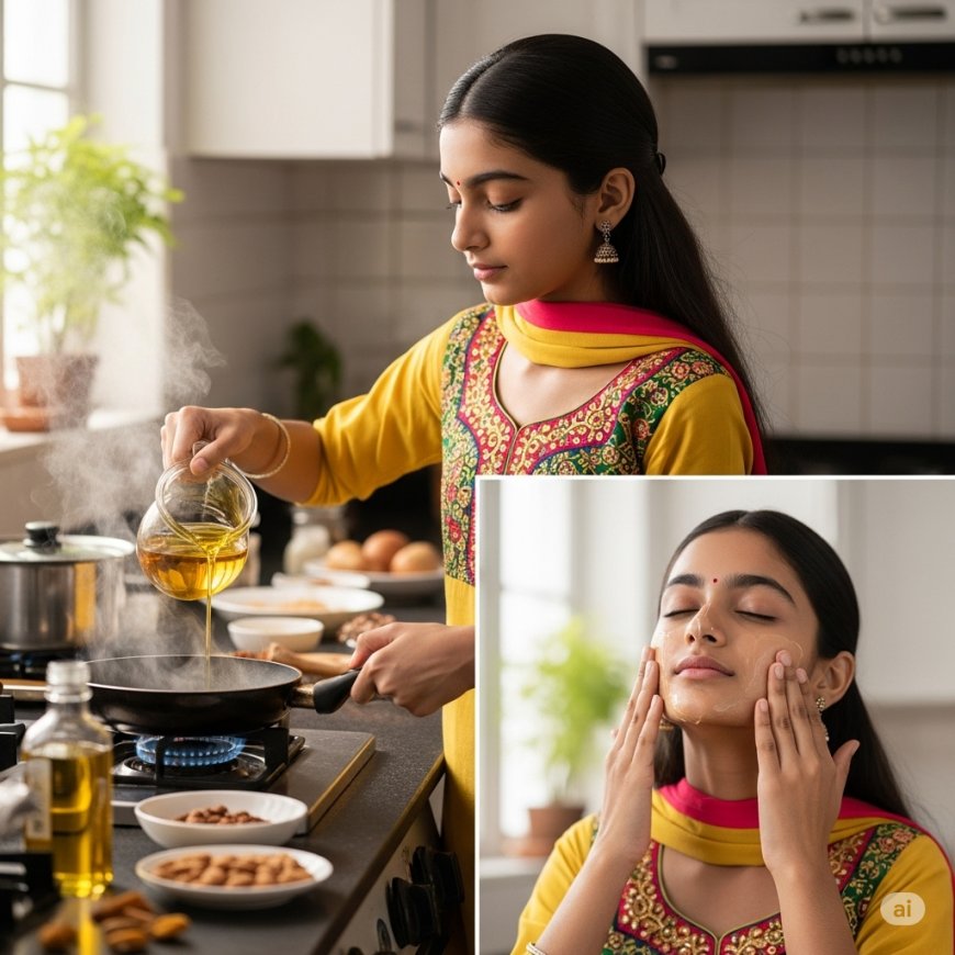 बादाम का तेल: सेहतमंद खाना और सौंदर्य दोनों के लिए वरदान (Almond Oil for Cooking and Skin Care)