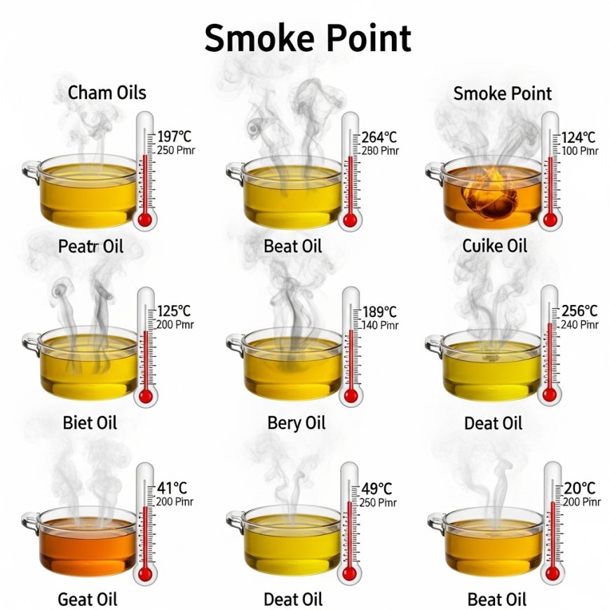 ऑयल का स्मोक पॉइंट क्या होता है और यह क्यों मायने रखता है (The Smoke Point of Oils and Why It Matters)