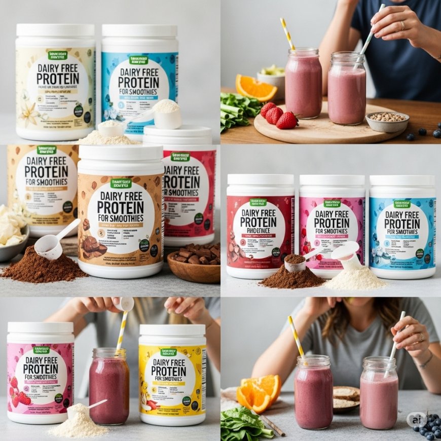स्मूदी के लिए बेस्ट डेयरी-फ्री प्रोटीन पाउडर (Dairy-Free Protein Powders for Smoothies)