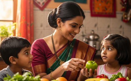 बच्चों को हेल्दी ईटिंग के बारे में कैसे सिखाएँ (How to Teach Kids About Healthy Eating)