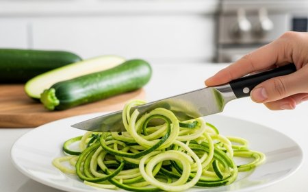 स्पाइरलाइज़र के बिना ज़ुकिनी नूडल्स कैसे बनाएं (How to Make Zucchini Noodles Without a Spiralizer)