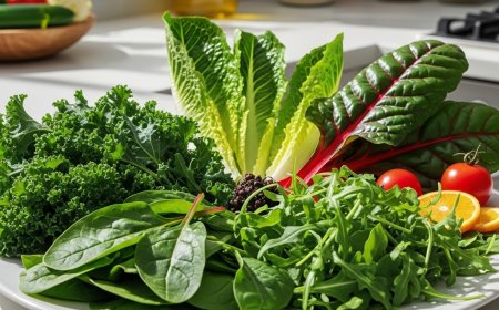 पत्तेदार हरी सब्जियाँ: पोषण से भरपूर सलाद के लिए सर्वोत्तम विकल्प (The Best Leafy Greens for a Nutrient-Dense Salad)