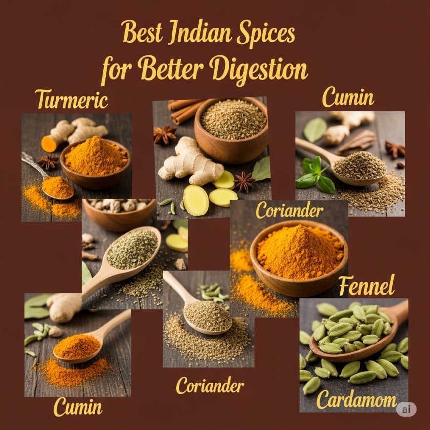 पाचन के लिए सबसे असरदार मसाले (The Best Spices for Better Digestion)
