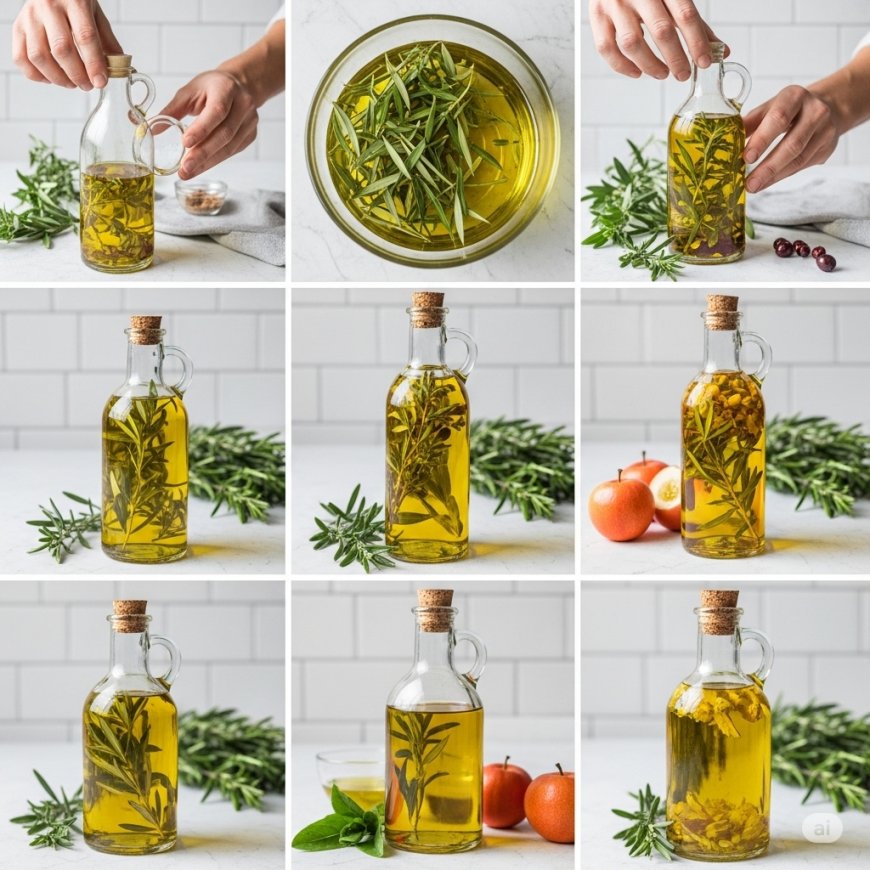 घर पर फ्लेवर्ड ऑलिव ऑयल कैसे बनाएं (How to Make Your Own Flavored Olive Oil)