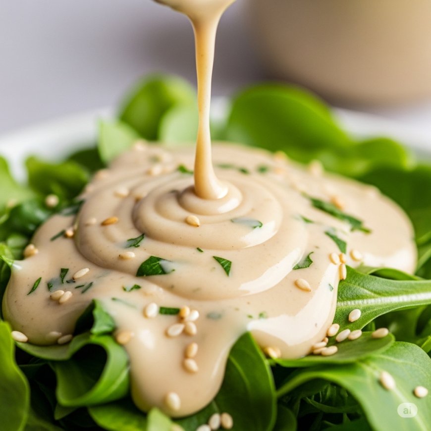 मलाईदार ताहिनी ड्रेसिंग कैसे बनाएं (How to Make a Creamy Tahini Dressing)