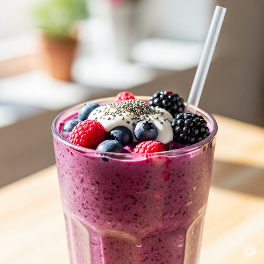 बेरी एंटीऑक्सीडेंट स्मूदी कैसे बनाएं (How to Make a Berry Antioxidant Smoothie)