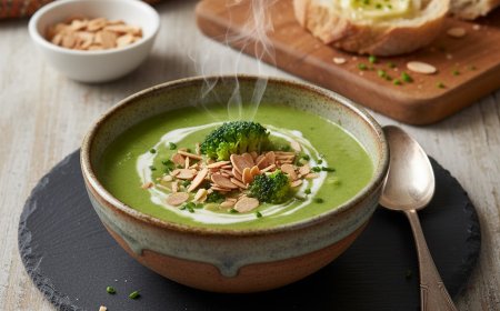 ब्रोकली और बादाम सूप कैसे बनाएं (How to Make a Broccoli and Almond Soup)