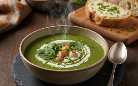 क्रीमी पालक और आलू सूप कैसे बनाएं (How to Make a Creamy Spinach and Potato Soup)