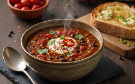 रोस्टेड टमाटर और ब्लैक बीन सूप कैसे बनाएं | How to Make a Roasted Tomato and Black Bean Soup