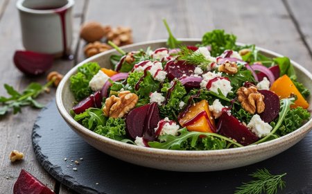 रोस्टेड बीट और वॉलनट सलाद कैसे बनाएं (How to Make a Roasted Beet and Walnut Salad)