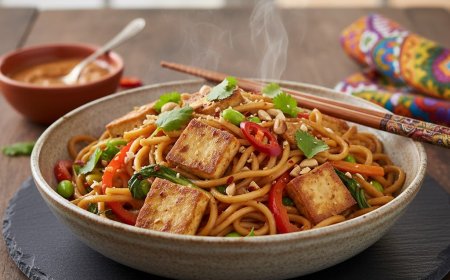 स्पाइसी पीनट नूडल स्टर-फ्राई कैसे बनाएं  (How to Make a Spicy Peanut Noodle Stir Fry)