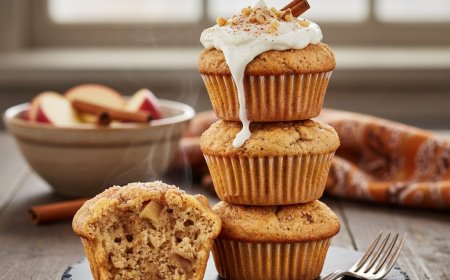 वेगन एप्पल सिनेमन मफिन कैसे बनाएं  (How to Make a Vegan Apple Cinnamon Muffin)