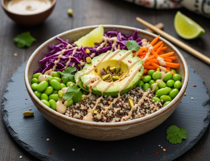 क्विनोआ और एवोकाडो बुद्धा बाउल कैसे बनाएं (How to Make a Quinoa and Avocado Buddha Bowl)
