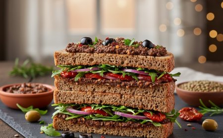 लेंटिल एंड ऑलिव टैपनेड सैंडविच कैसे बनाएं (How to Make a Lentil and Olive Tapenade Sandwich)