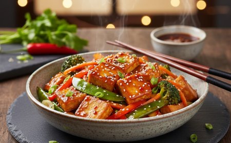 वेगन स्वीट चिली टोफू स्टिर-फ्राई कैसे बनाएं  (How to Make a Vegan Sweet Chili Tofu Stir Fry)