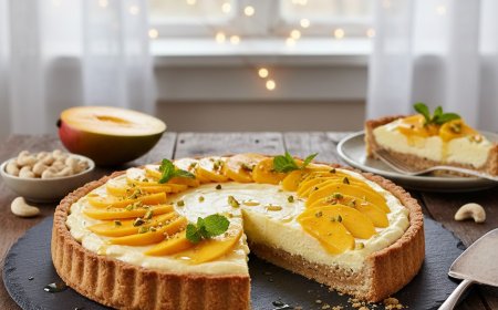 मैंगो काजू क्रीम टार्ट कैसे बनाएं (How to Make a Mango Cashew Cream Tart)