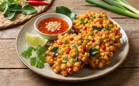 मसालेदार थाई कॉर्न फ्रिटर कैसे बनाएं (How to Make a Spicy Thai Corn Fritter)