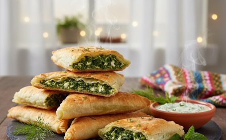 वेगन स्पानाकोपिटा ट्रायंगल कैसे बनाएं (How to Make a Vegan Spanakopita Triangle)