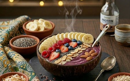 वेगन अकाई बाउल विद ग्रेनोला कैसे बनाएं (How to Make a Vegan Acai Bowl with Granola)