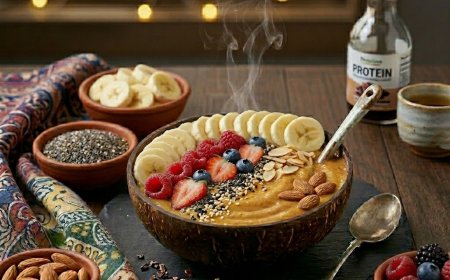 पीनट बटर बनाना स्मूदी बाउल कैसे बनाएं (How to Make a Peanut Butter Banana Smoothie Bowl)