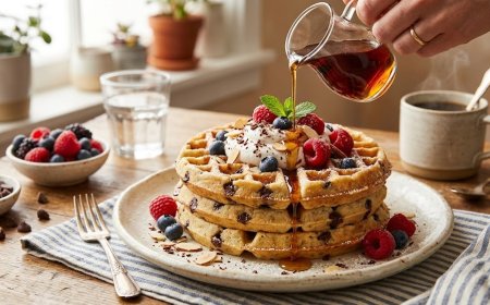 वेगन चॉकलेट चिप वॉफल कैसे बनाएं (How to Make a Vegan Chocolate Chip Waffle)