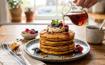 स्पाइस्ड पंपकिन पैनकेक कैसे बनाएं (How to Make a Spiced Pumpkin Pancake)