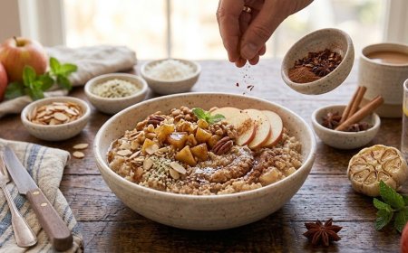 मसालेदार एप्पल सिनेमन पॉरिज कैसे बनाएं (How to Make a Spiced Apple Cinnamon Porridge)