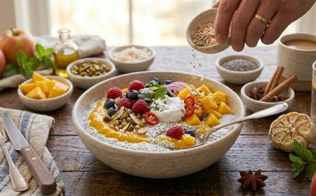 आम के साथ वेगन चिया सीड पुडिंग कैसे बनाएं (How to Make a Vegan Chia Seed Pudding with Mango)