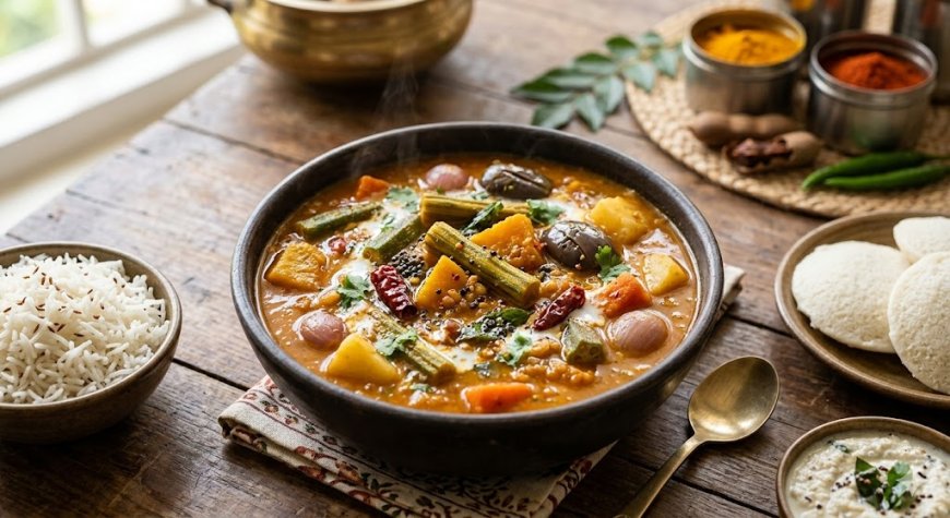 मसालेदार इमली और वेजिटेबल सांभर कैसे बनाएं (How to Make a Spicy Tamarind and Vegetable Sambar)