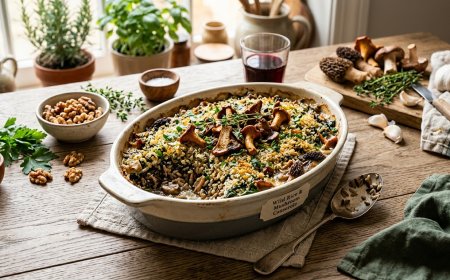 वाइल्ड राइस और मशरूम कैसरोल कैसे बनाएं (How to Make a Wild Rice and Mushroom Casserole)