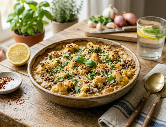 फूलगोभी और दाल ग्रैटिन कैसे बनाएं (How to Make a Cauliflower and Lentil Gratin)