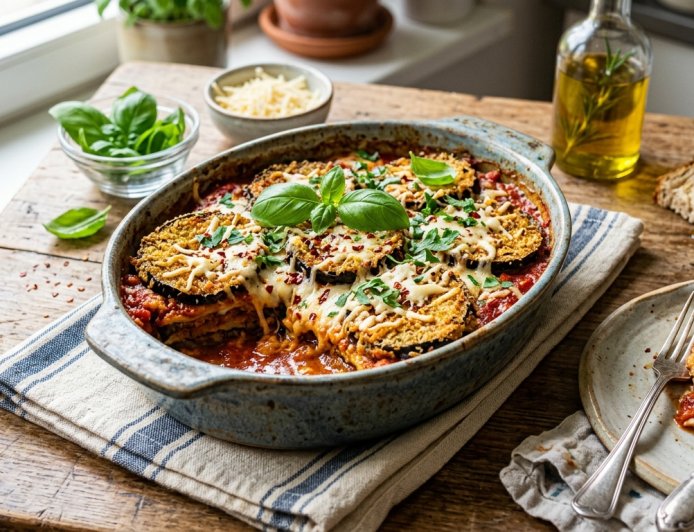 वेगन बैंगन पार्मेज़न कैसे बनाएं (How to Make a Vegan Eggplant Parmesan)