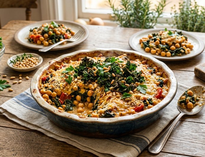 चना और केल कैसरोल कैसे बनाएं (How to Make a Chickpea and Kale Casserole)